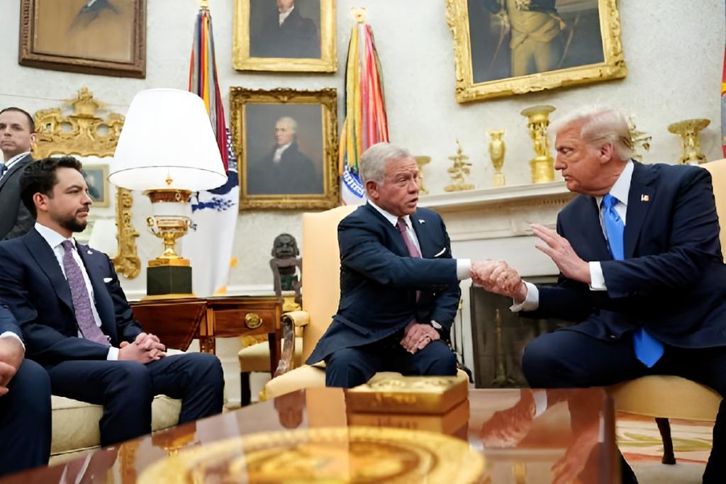 Kritiek Koning Abdullah Trump Gaza Toekomst