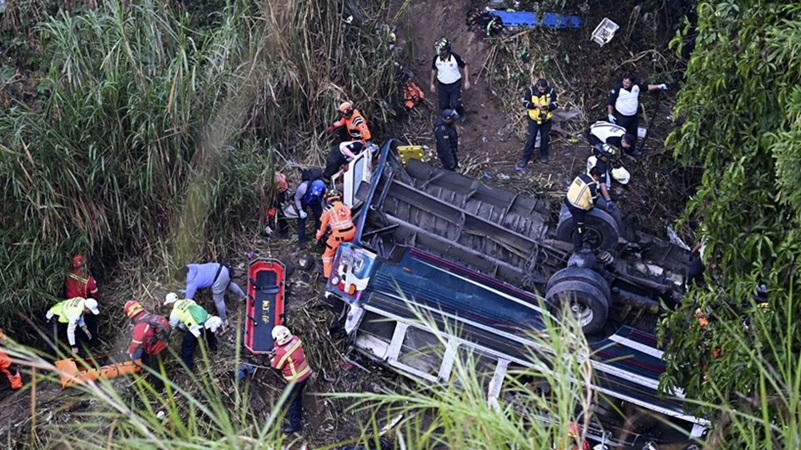 Minstens 51 slachtoffers na busramp in Guatemala