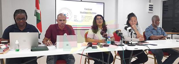 Suriname verkiezingen, registratieproces, Centraal Hoofdstembureau, politieke partijen, kiesregeling