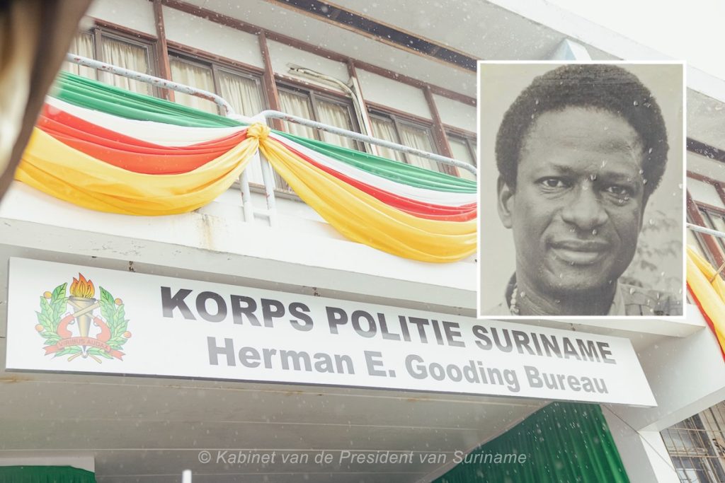 Inspecteur Herman Gooding politiebureau Suriname