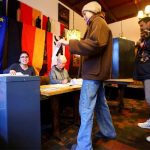 Foto: Kiezers brengen hun stem uit in Berlijn, Duitsland