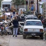 Beeld: De verwoeste straten na de overstromingen in Bahia Blanca.