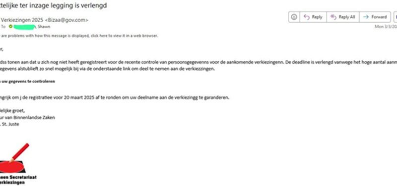 Periode voor inzien van kiezerslijsten niet verlengd