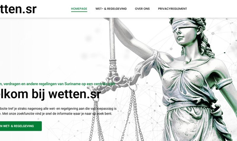 Surinaamse wetgeving nu online beschikbaar voor iedereen
