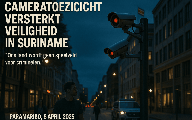 President Santokhi pakt criminaliteit aan met slimme camera’s