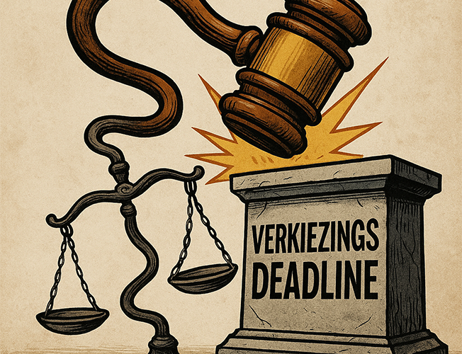 Column: Recht kromgetrokken op het altaar van de verkiezingsdeadline