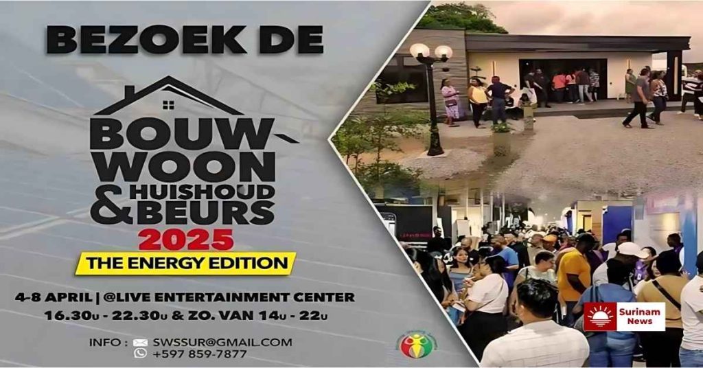 Bezoekers ontdekken windmolens en duurzame innovaties op de Bouw- en energiebeurs 2025 in Suriname