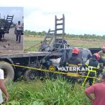 Ernstig ongeval op de Ataoellahweg in Nickerie, bestuurder zwaargewond na botsing.