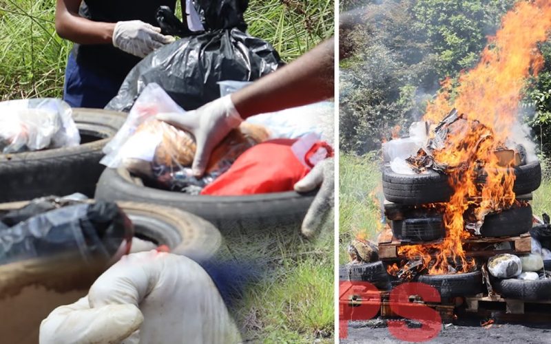 Grote hoeveelheid drugs vernietigd door de Narcoticabrigade in Kraka