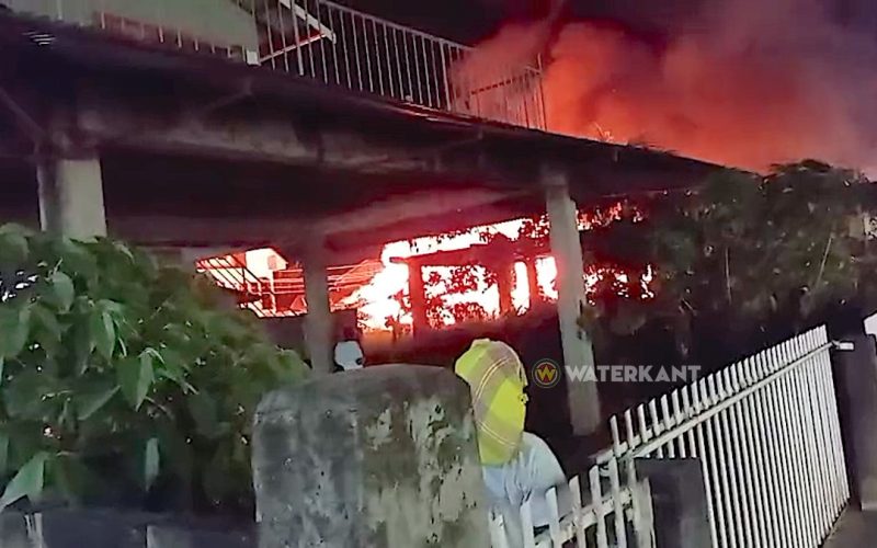 Laagbouwwoning verbrand volledig aan de Koffielaan