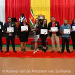 Huldiging van Jubilarissen bij het Kabinet van de President