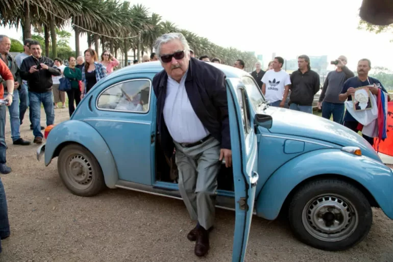 Pepe Mujica tijdens zijn functionele jaren als president van Uruguay.