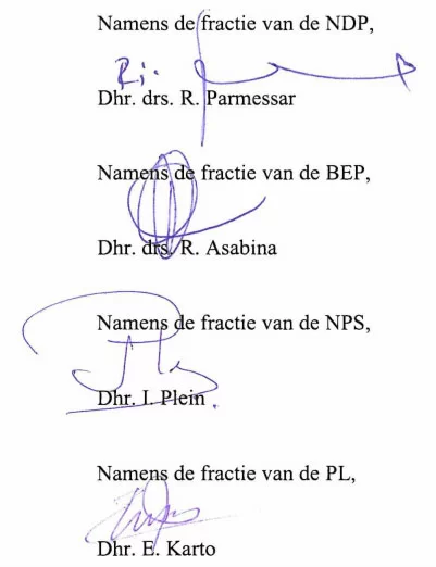 Oppositie in Suriname eist spoedvergadering en directe antwoorden van president Santokhi na overleg fractieleiders. Lees de laatste ontwikkelingen.