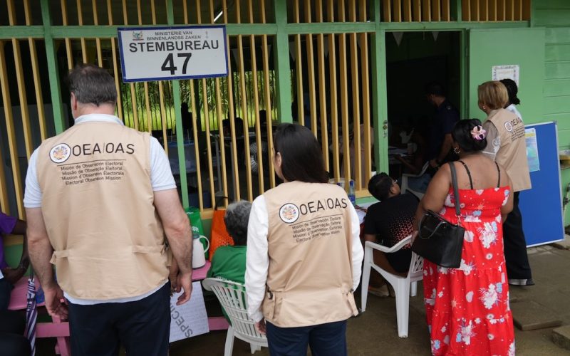 OAS-observers actief op de verkiezingsdag in Suriname